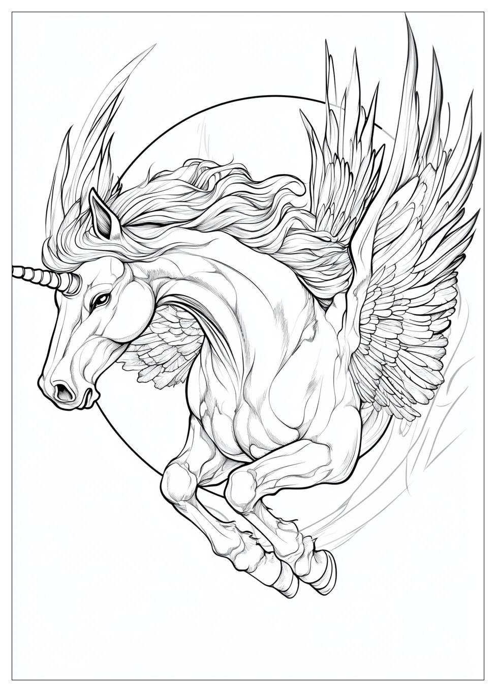 Einhorn Mit Flügeln Ausmalbilder 17