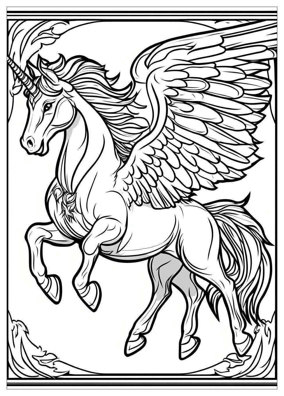 Einhorn Mit Flügeln Ausmalbilder 18