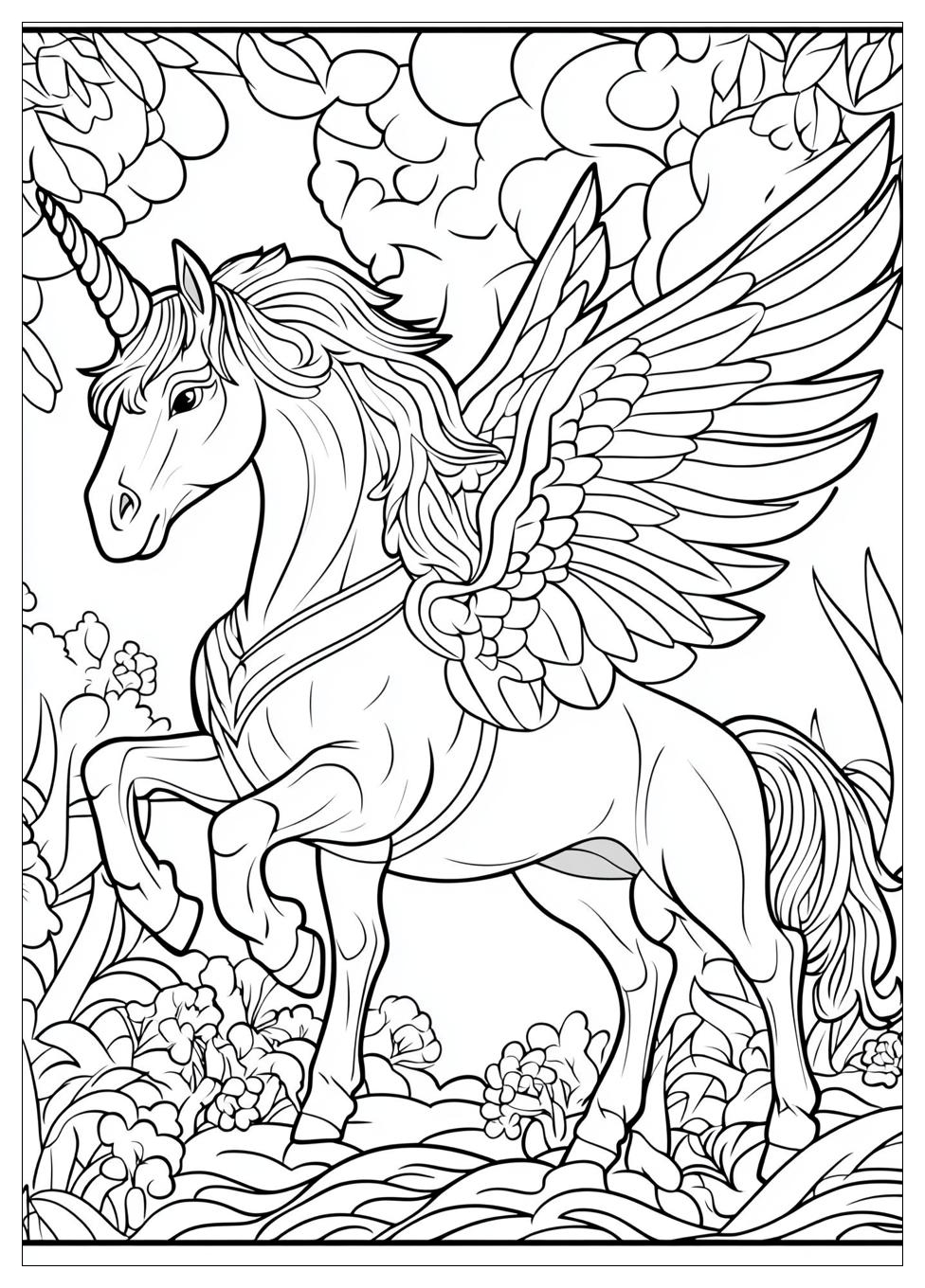 Einhorn Mit Flügeln Ausmalbilder 19