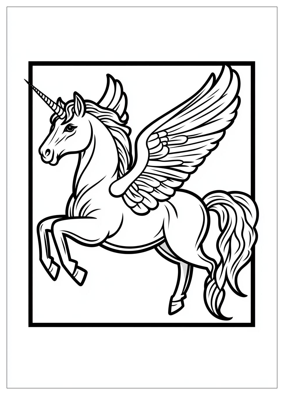 Einhorn Mit Flügeln Ausmalbilder 2