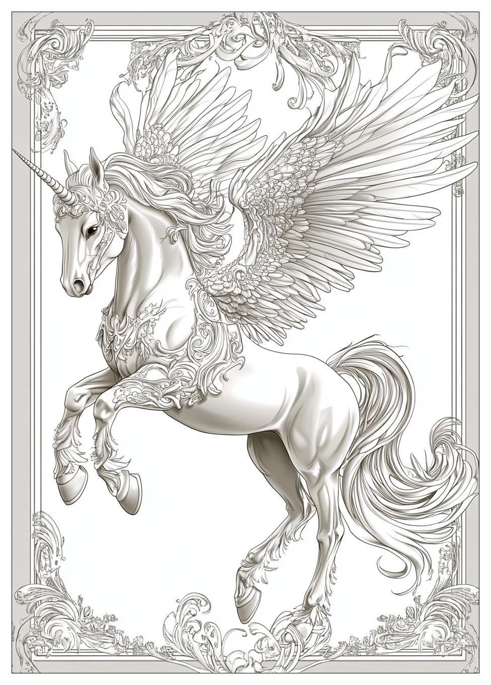 Einhorn Mit Flügeln Ausmalbilder 21