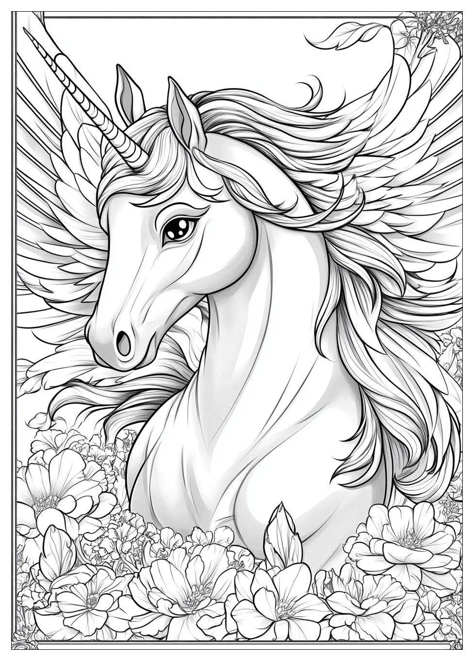 Einhorn Mit Flügeln Ausmalbilder 22