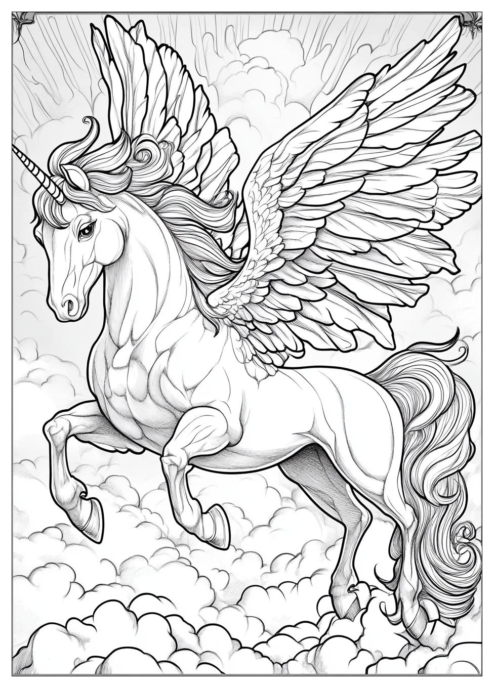 Einhorn Mit Flügeln Ausmalbilder 23