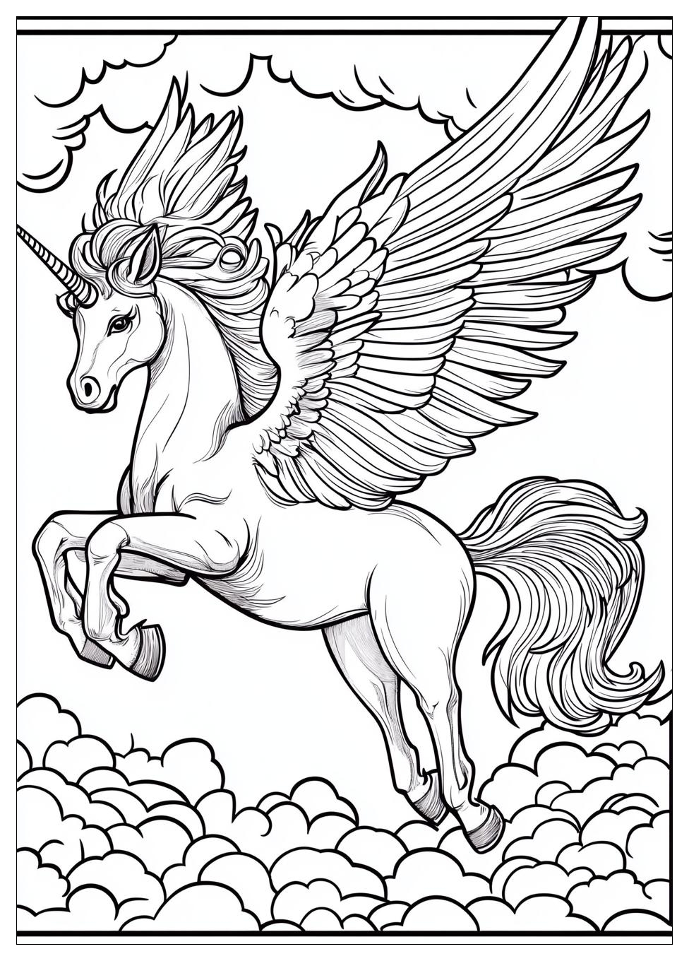 Einhorn Mit Flügeln Ausmalbilder 4