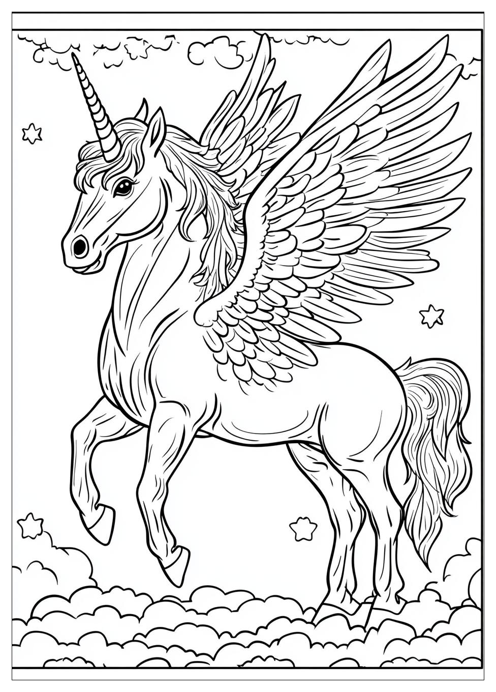 Einhorn Mit Flügeln Ausmalbilder 6