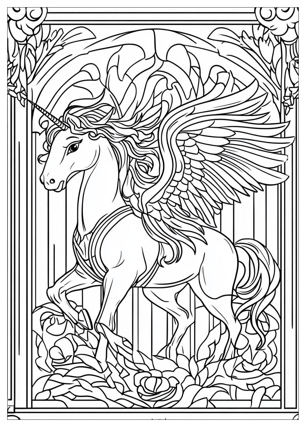Einhorn Mit Flügeln Ausmalbilder 7