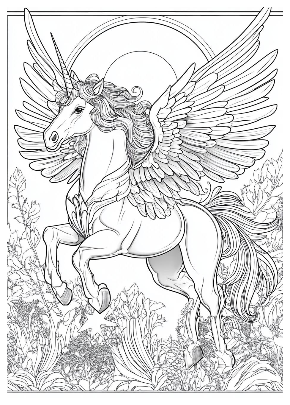 Einhorn Mit Flügeln Ausmalbilder 8