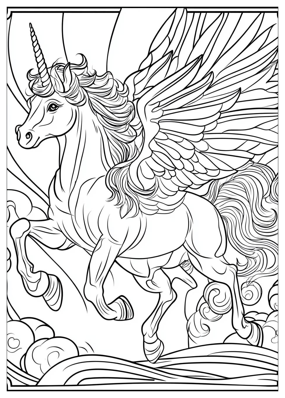 Einhorn Pegasus Ausmalbilder 11