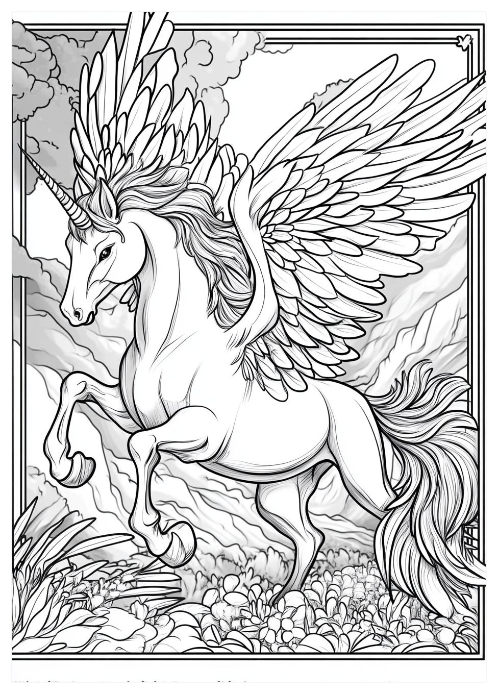 Einhorn Pegasus Ausmalbilder 12