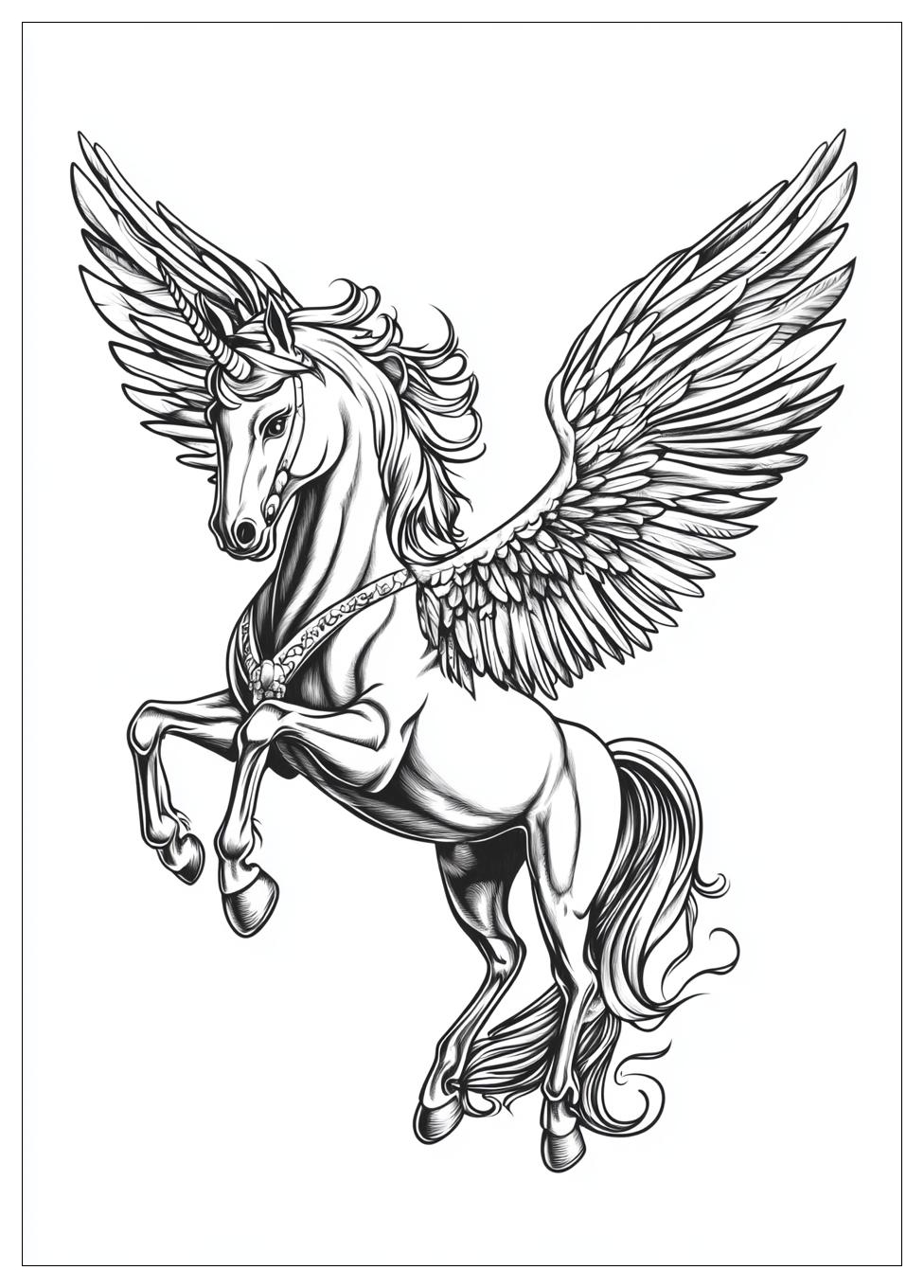 Einhorn Pegasus Ausmalbilder 14