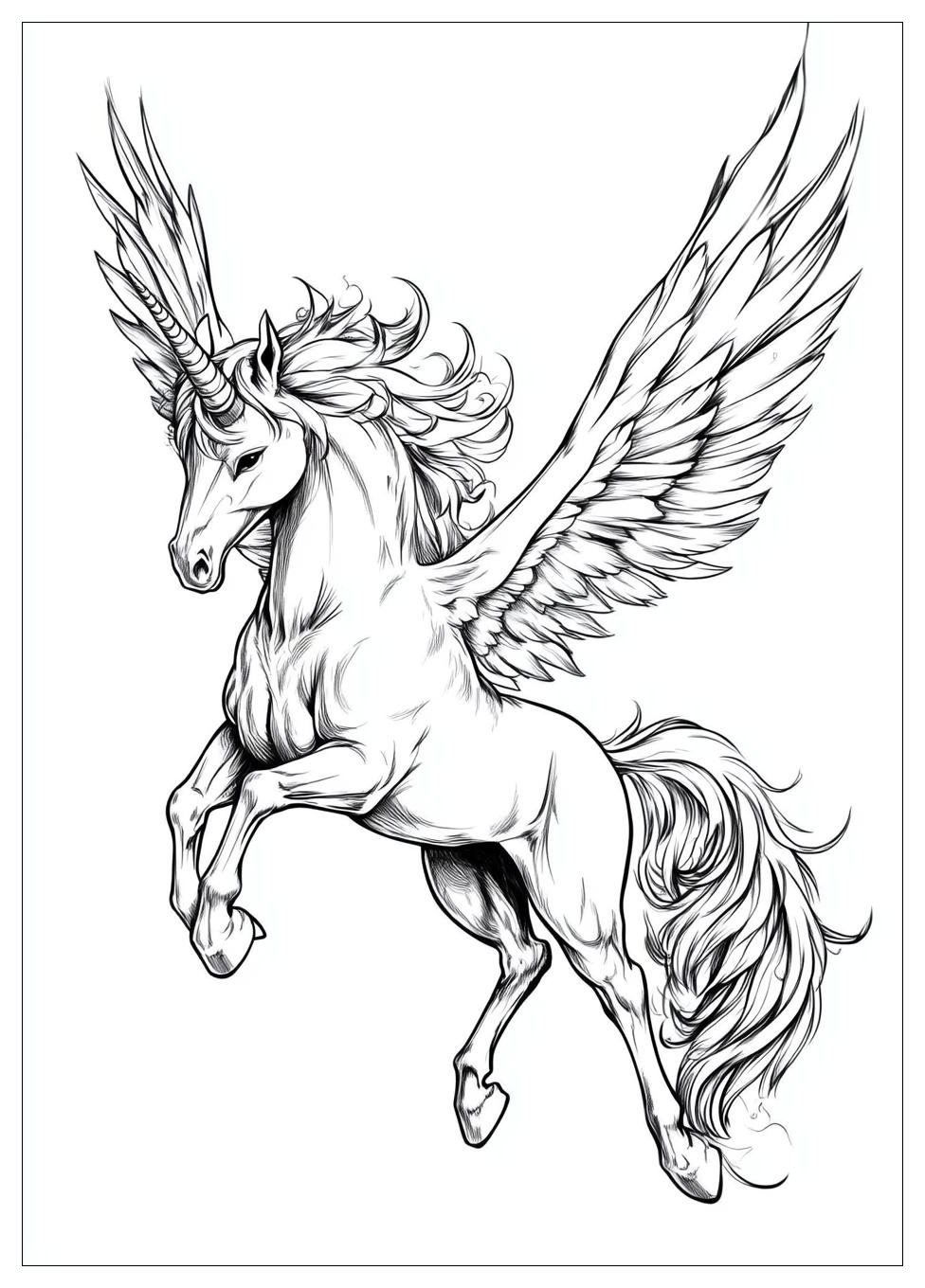 Einhorn Pegasus Ausmalbilder 15