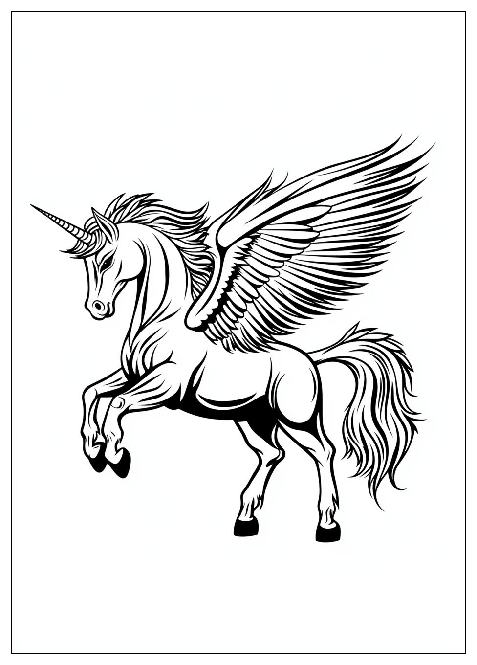 Einhorn Pegasus Ausmalbilder 17