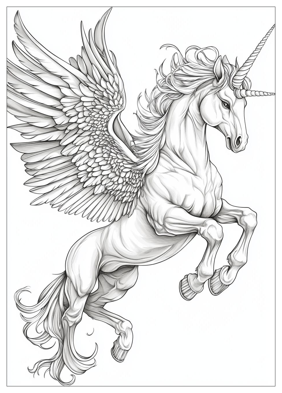 Einhorn Pegasus Ausmalbilder 21