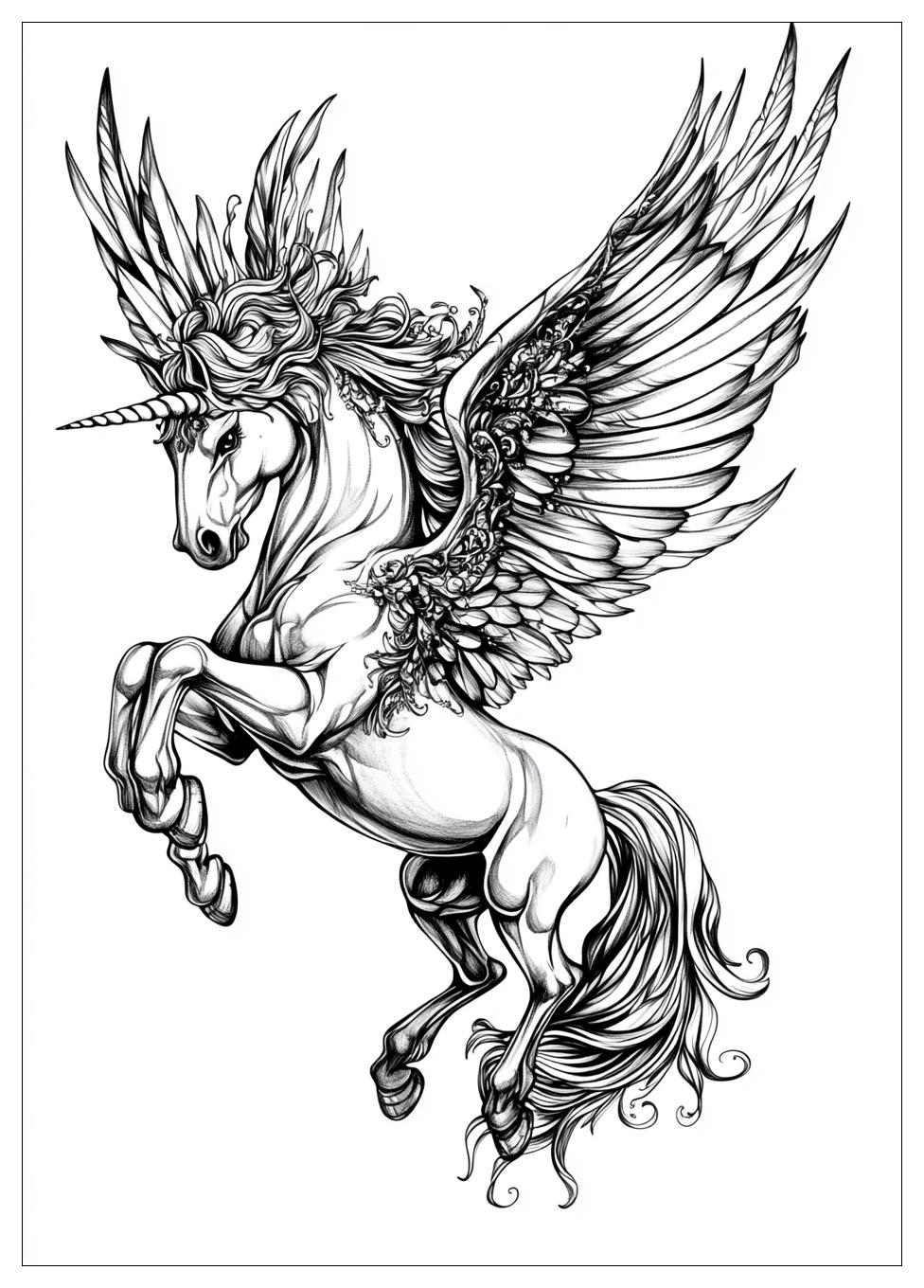 Einhorn Pegasus Ausmalbilder 22