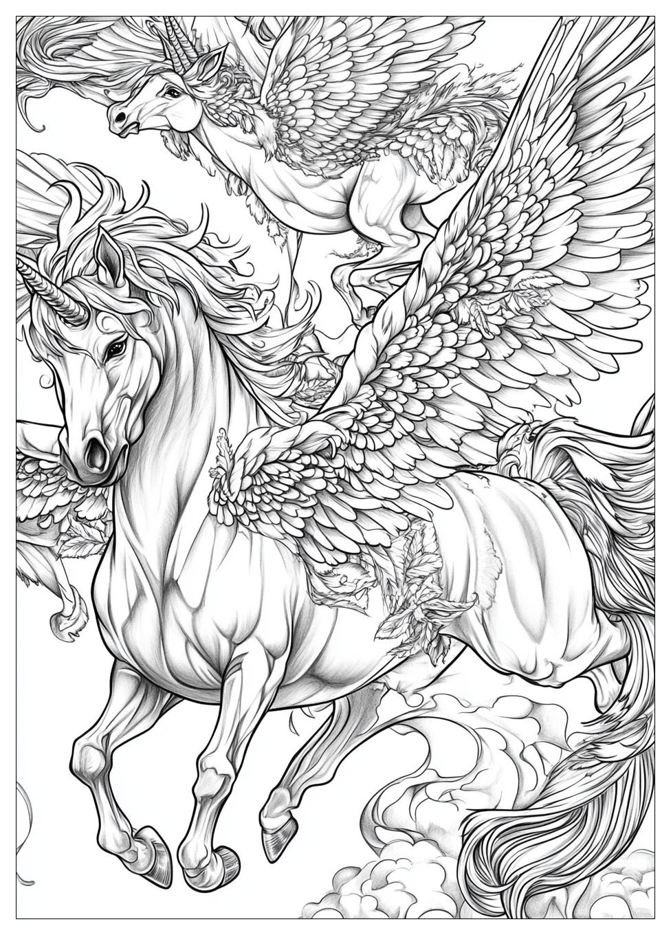 Einhorn Pegasus Ausmalbilder 23