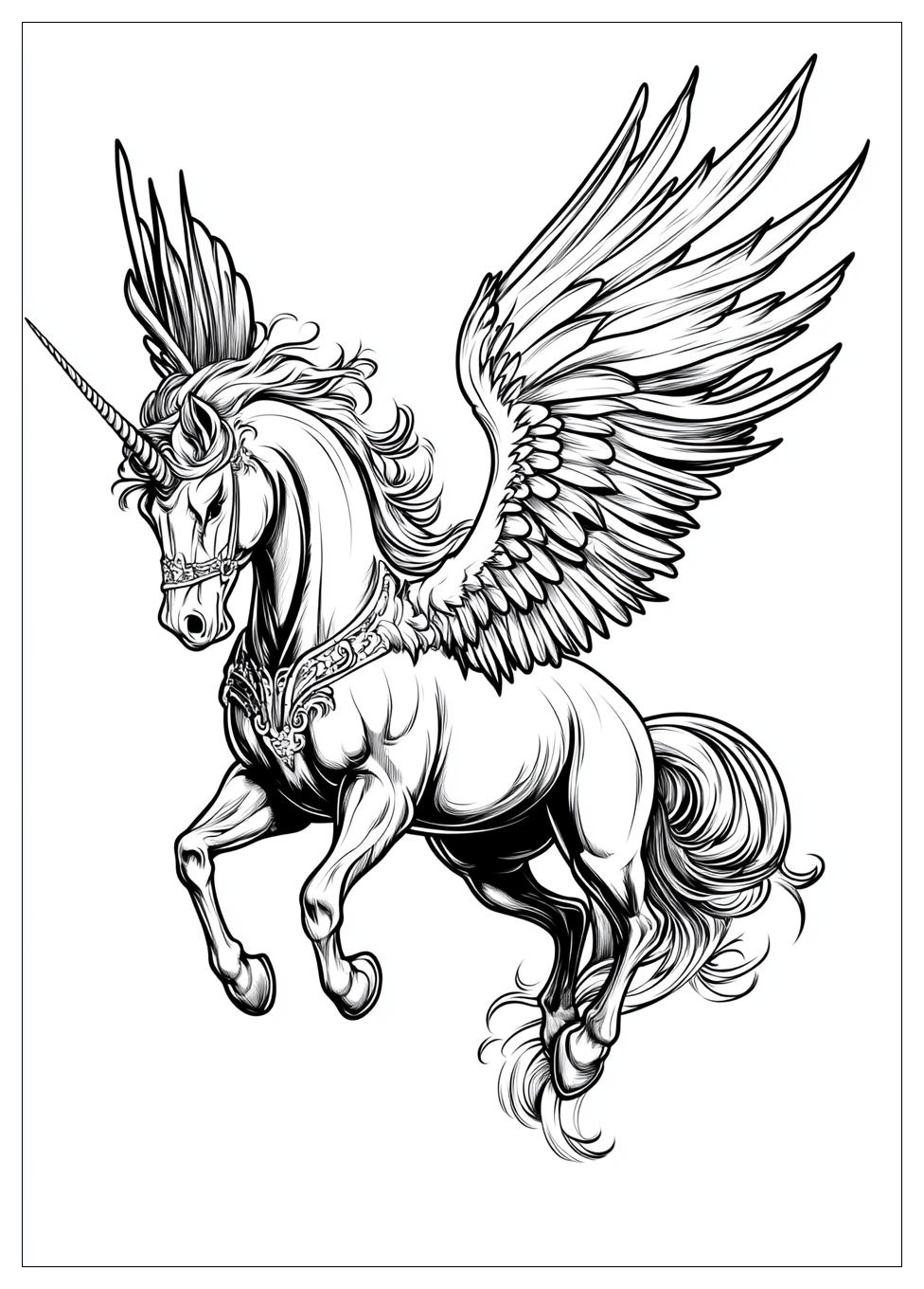 Einhorn Pegasus Ausmalbilder 24