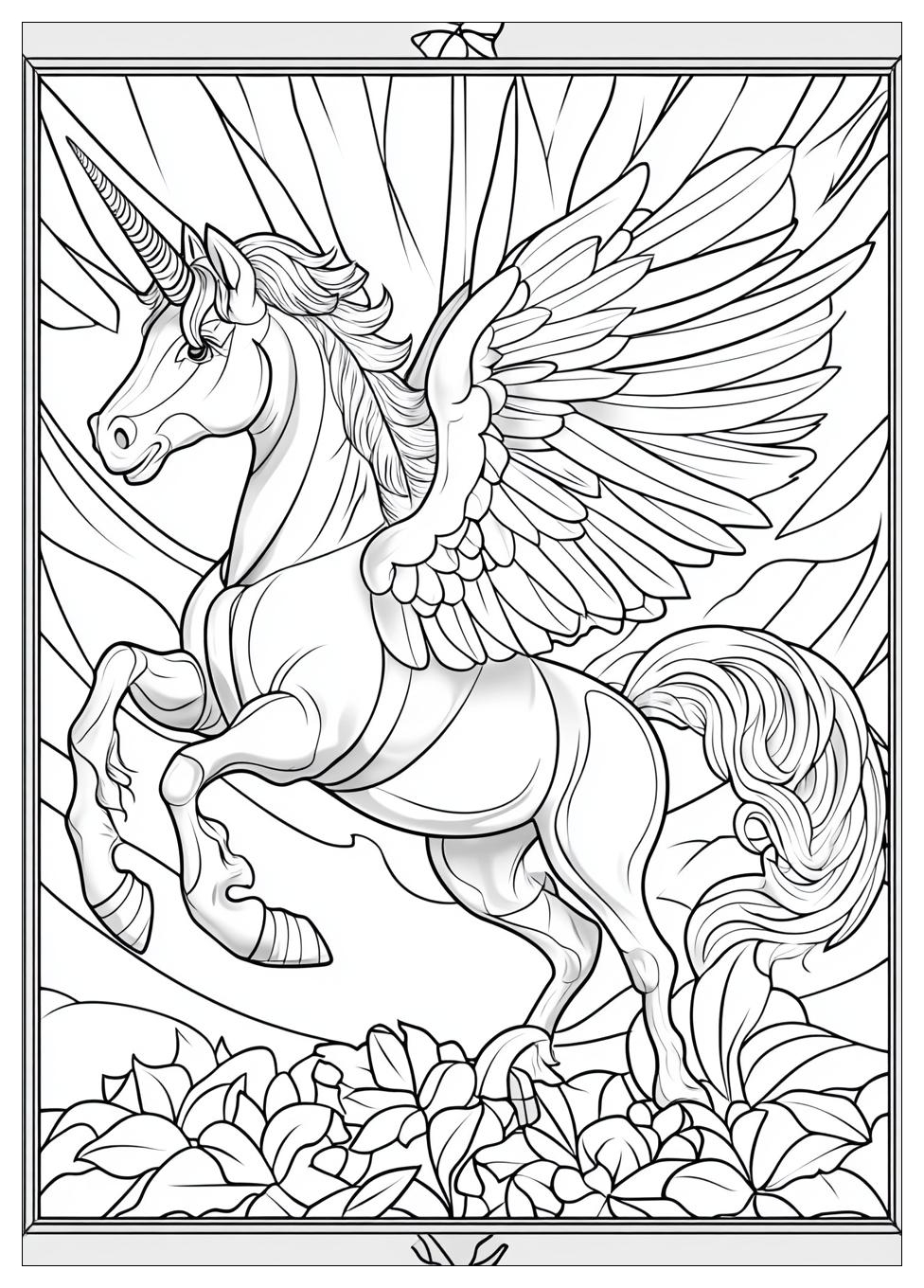 Einhorn Pegasus Ausmalbilder 5