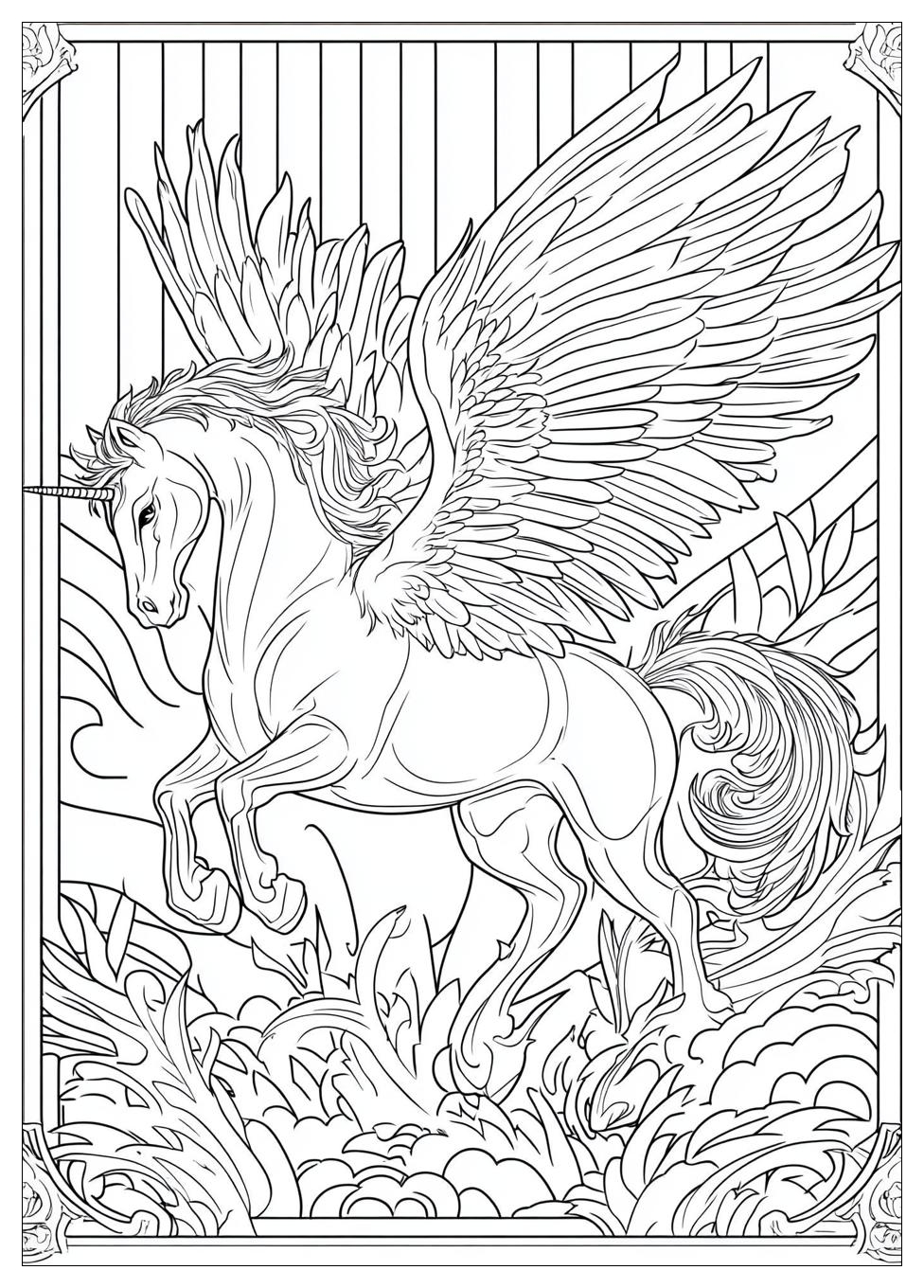 Einhorn Pegasus Ausmalbilder 7