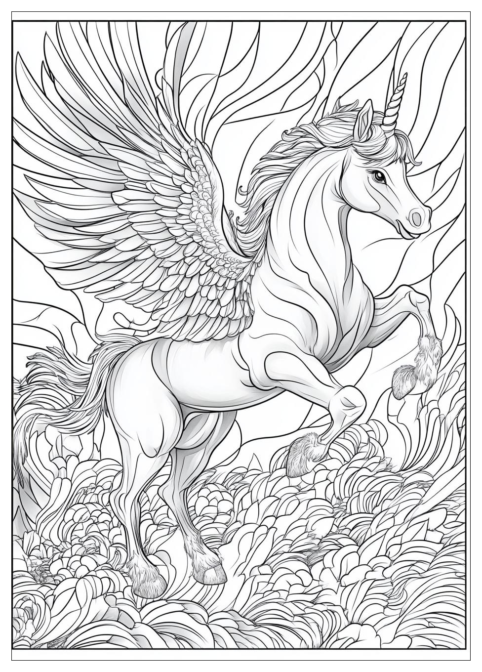 Einhorn Pegasus Ausmalbilder 8
