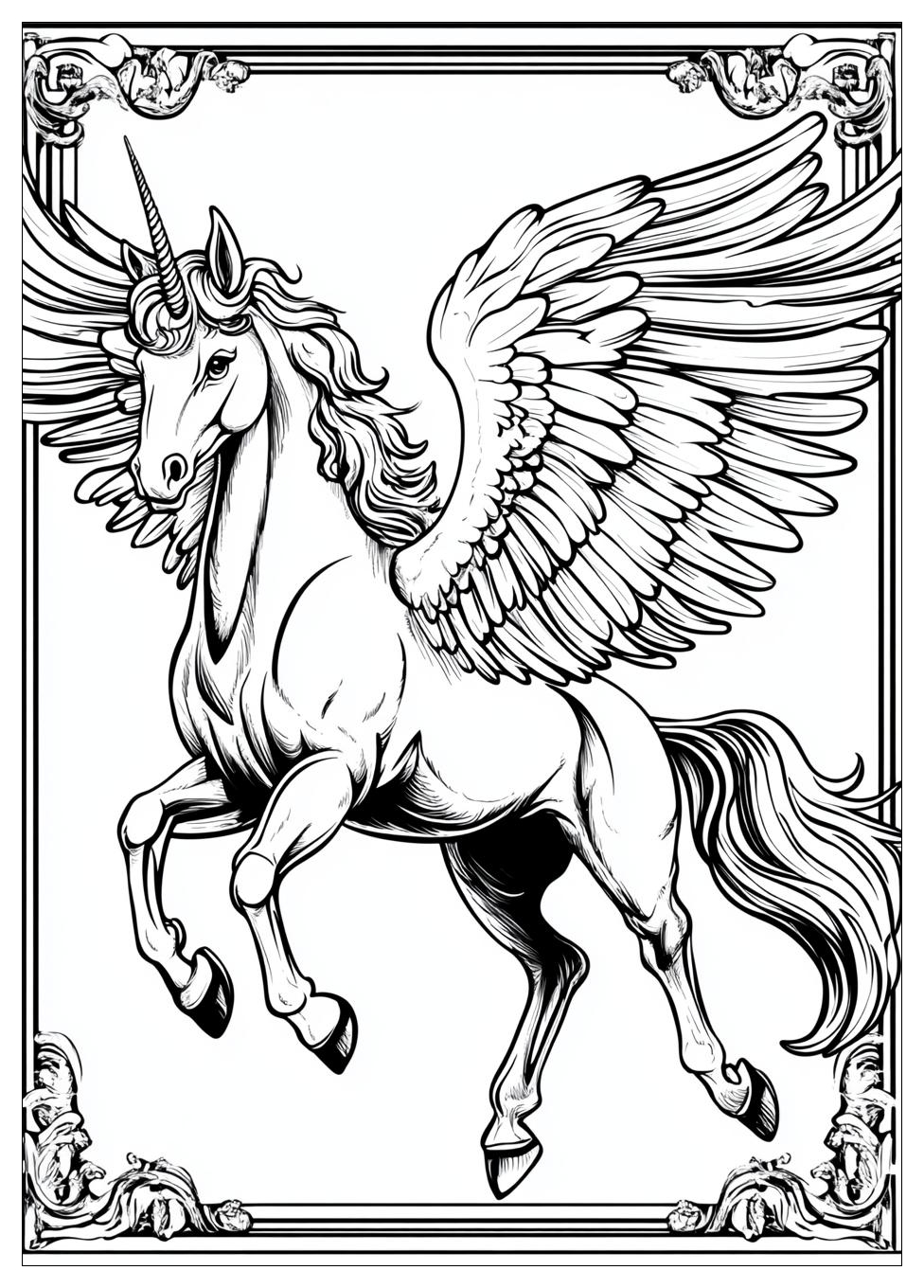 Einhorn Pegasus Ausmalbilder 9