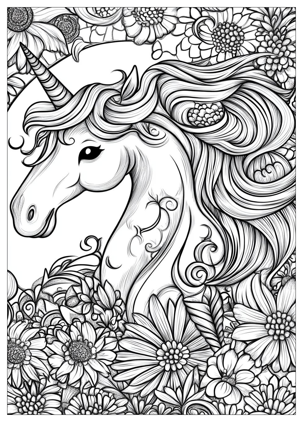 Einhorn Regenbogen Ausmalbilder 1