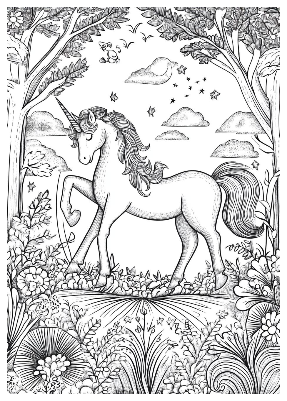 Einhorn Regenbogen Ausmalbilder 10