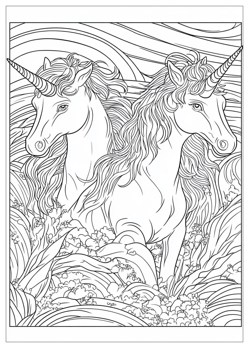 Einhorn Regenbogen Ausmalbilder 12
