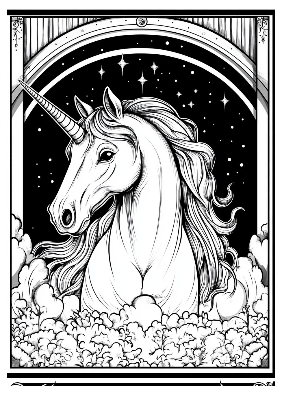 Einhorn Regenbogen Ausmalbilder 15