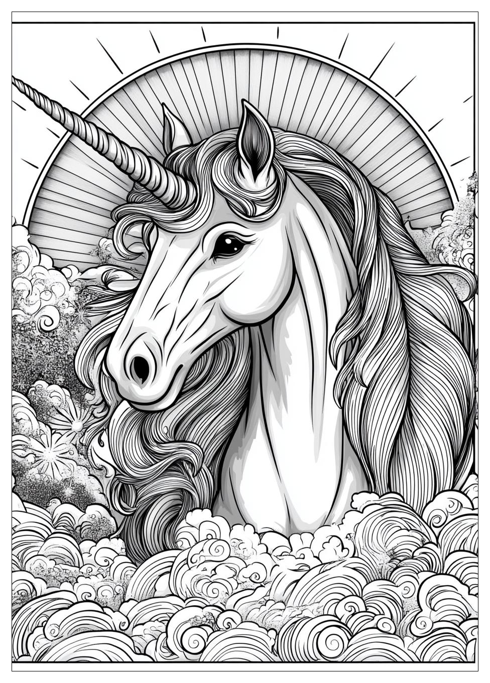Einhorn Regenbogen Ausmalbilder 16