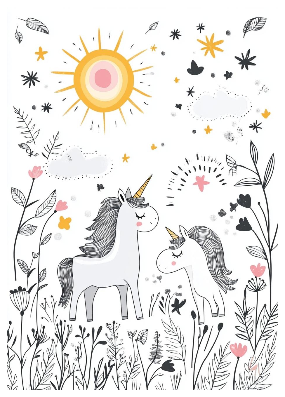 Einhorn Regenbogen Ausmalbilder 18