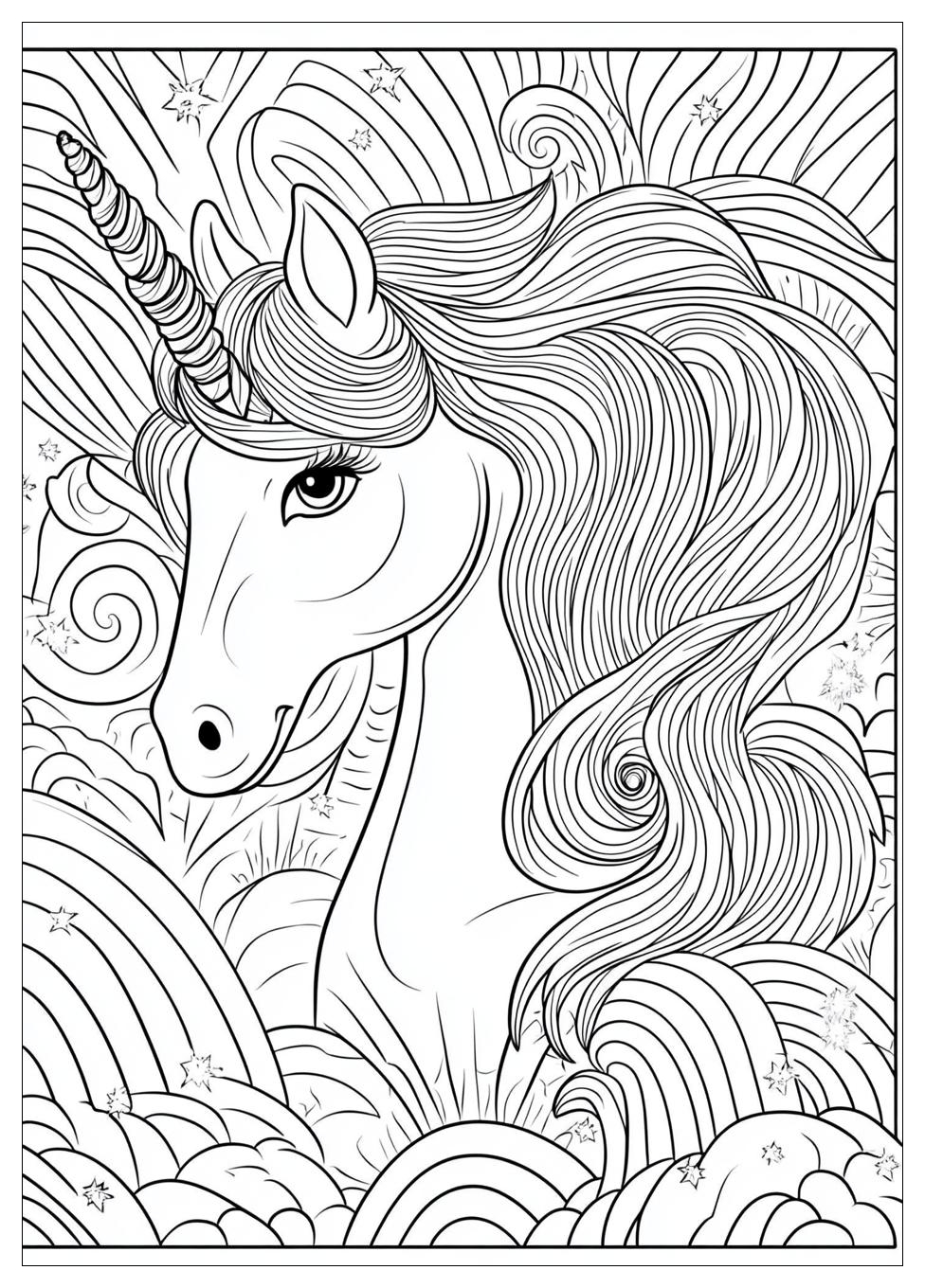 Einhorn Regenbogen Ausmalbilder 19