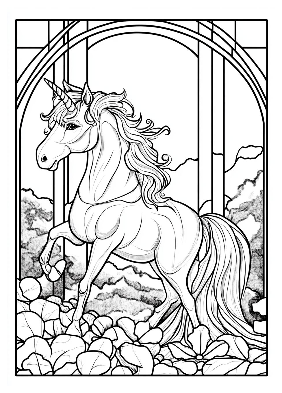Einhorn Regenbogen Ausmalbilder 2