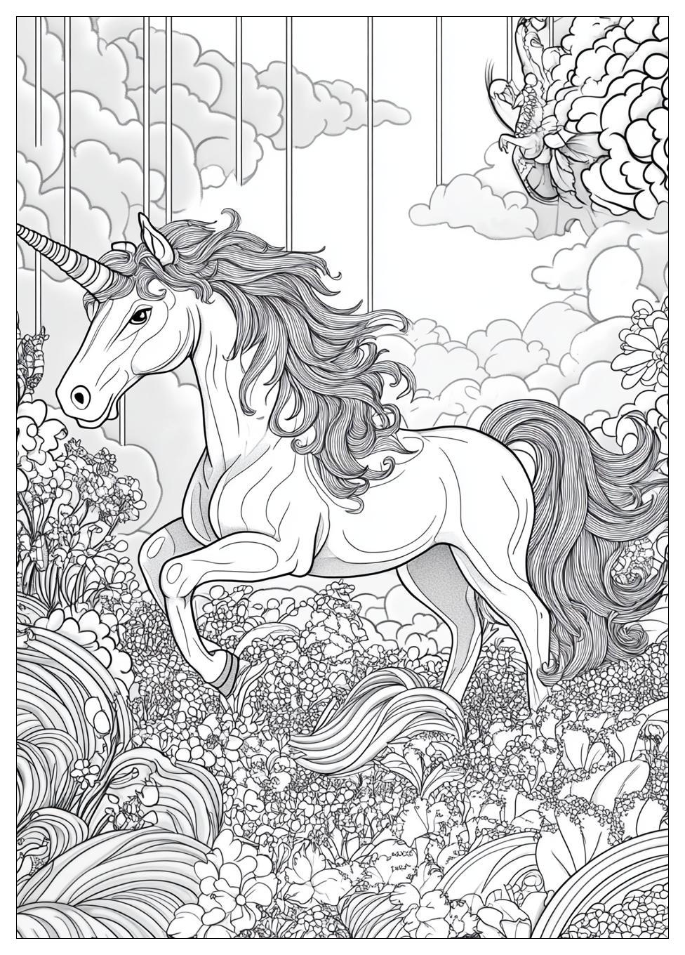 Einhorn Regenbogen Ausmalbilder 21
