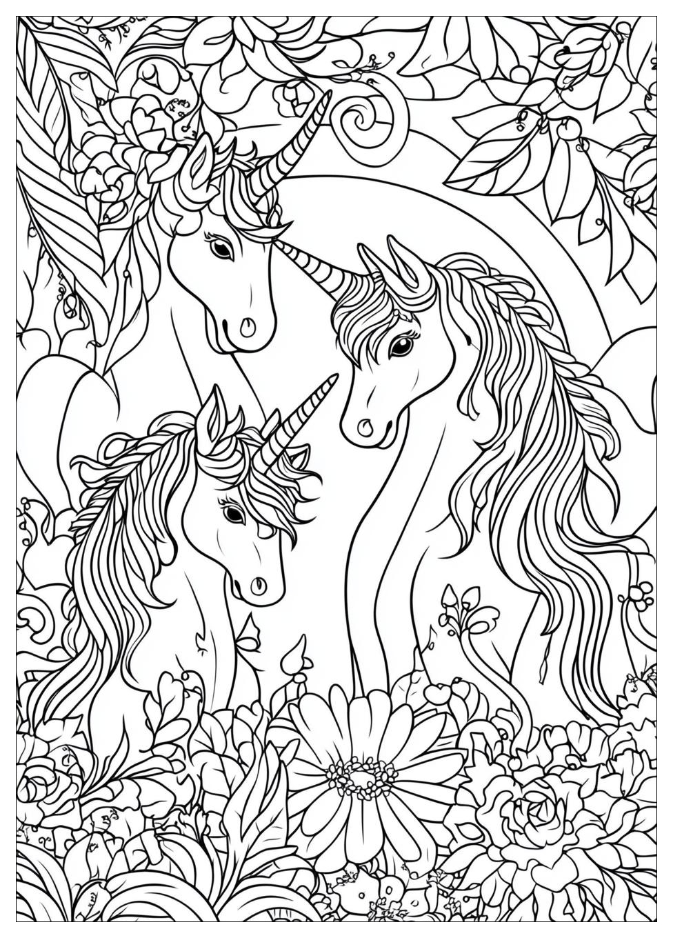Einhorn Regenbogen Ausmalbilder 22
