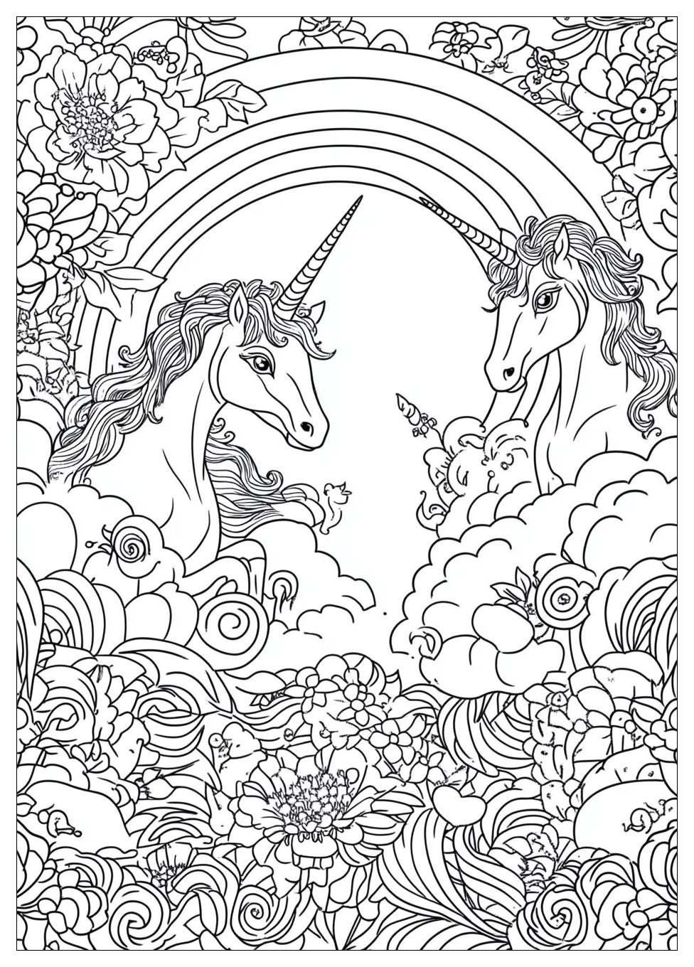 Einhorn Regenbogen Ausmalbilder 5
