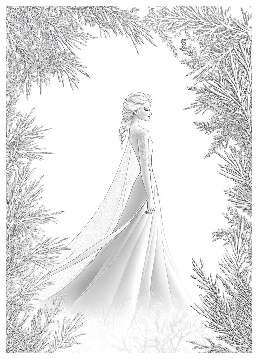 Eiskönigin Elsa Elsa Ausmalbilder 6