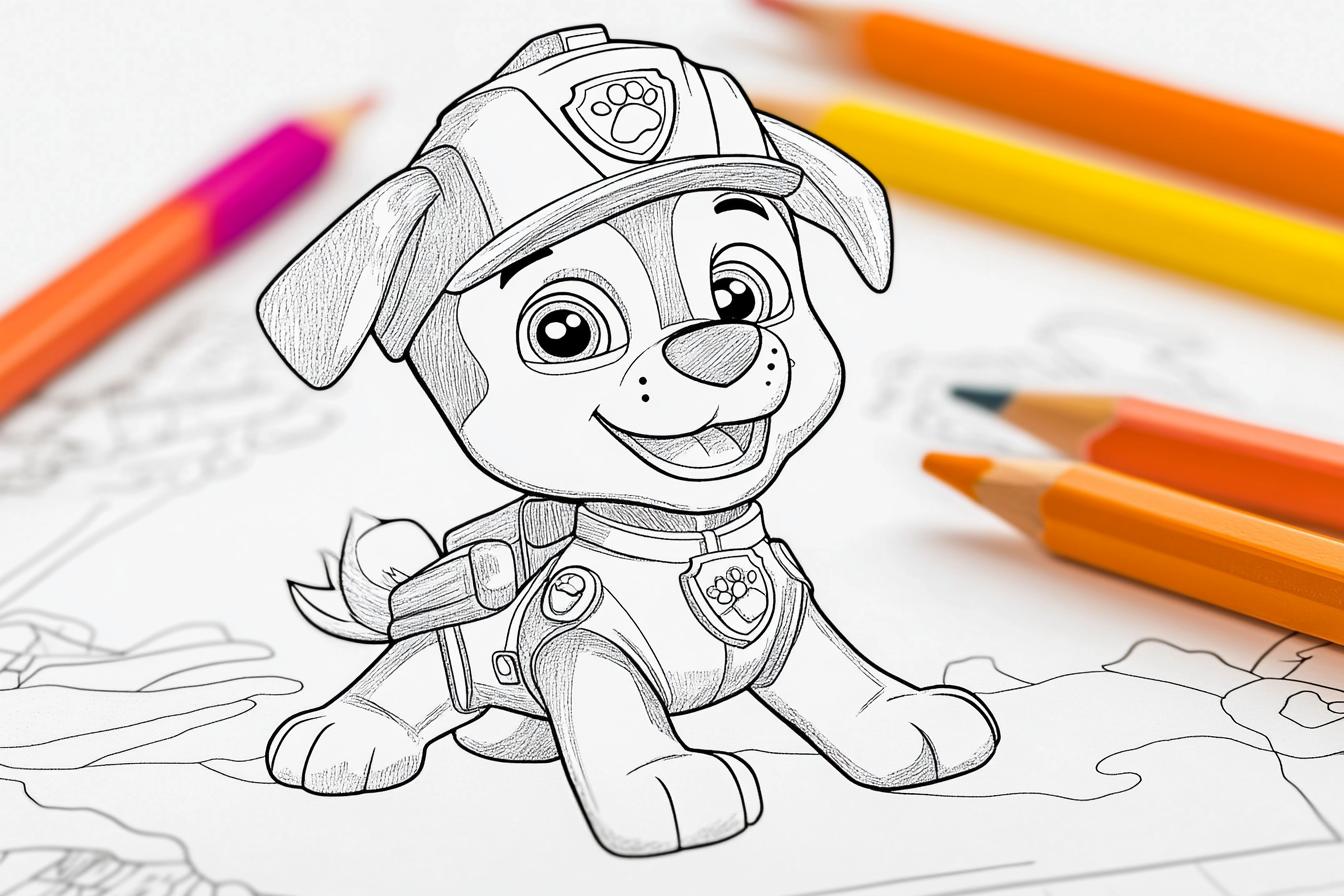 Everest Paw Patrol Ausmalbilder Everest Paw Patrol Ausmalbilder