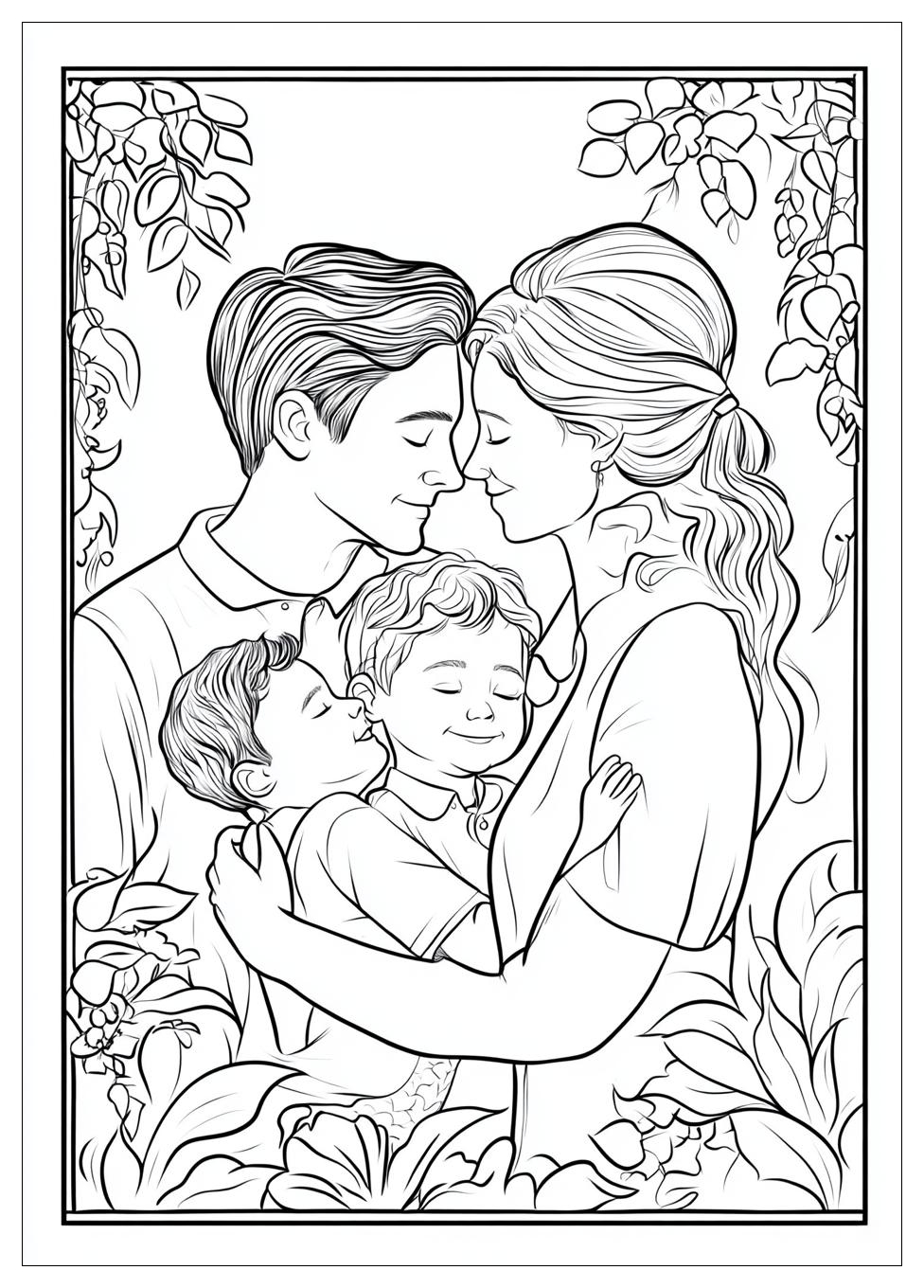 Familie Ausmalbilder 1