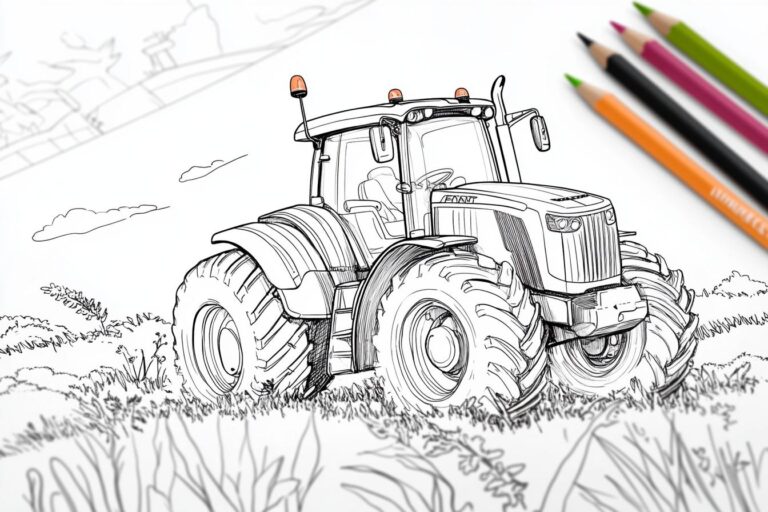 Fendt Traktor Ausmalbilder : Fendt Traktoren zum Ausmalen für Kinder