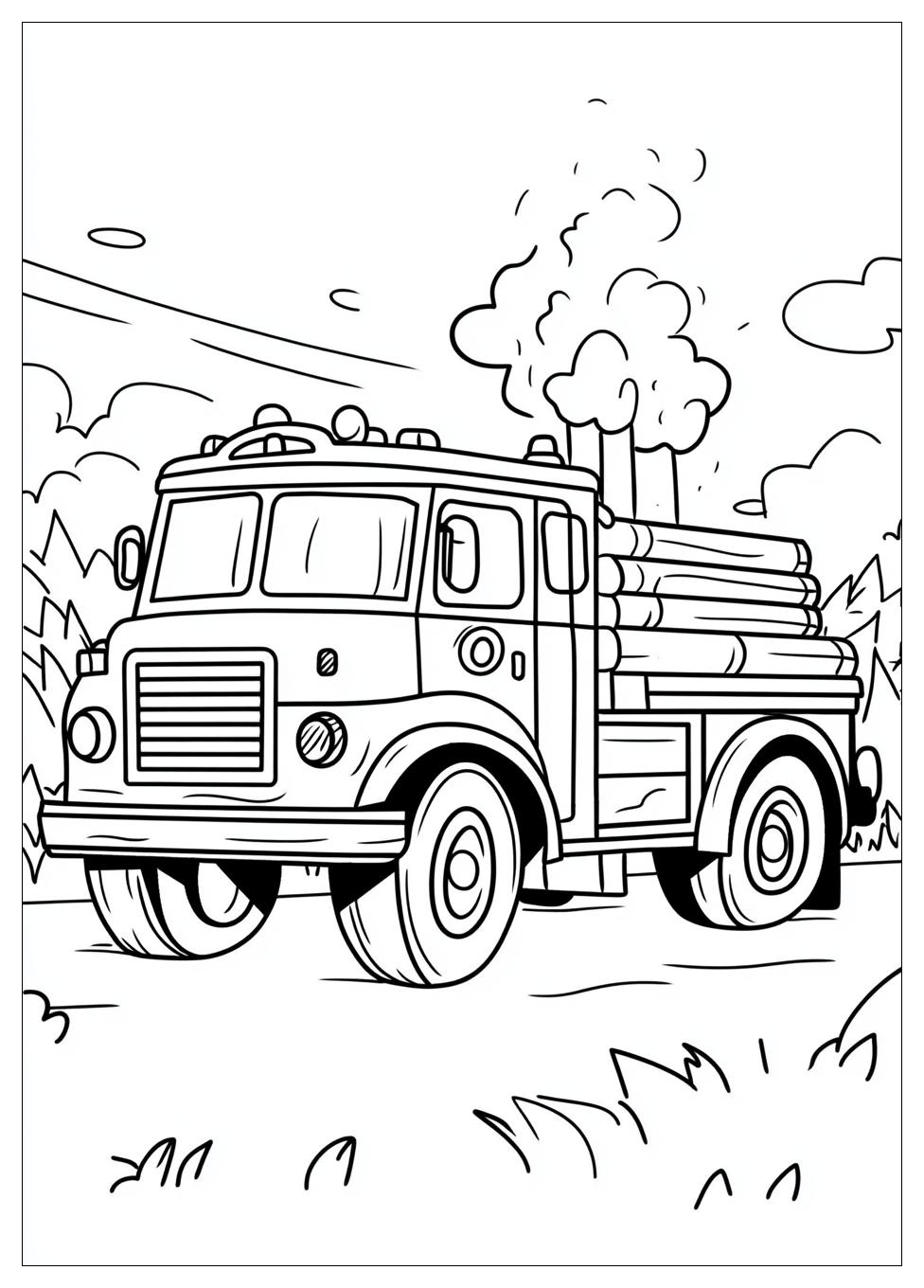 Feuerwehrautos Ausmalbilder 1