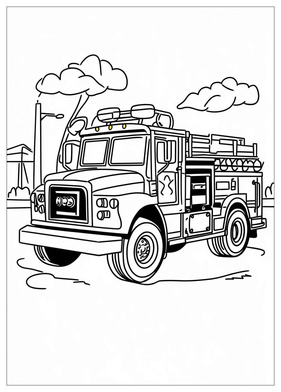 Feuerwehrautos Ausmalbilder 10