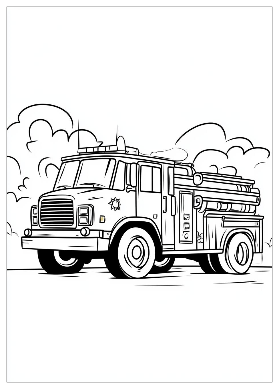 Feuerwehrautos Ausmalbilder 12