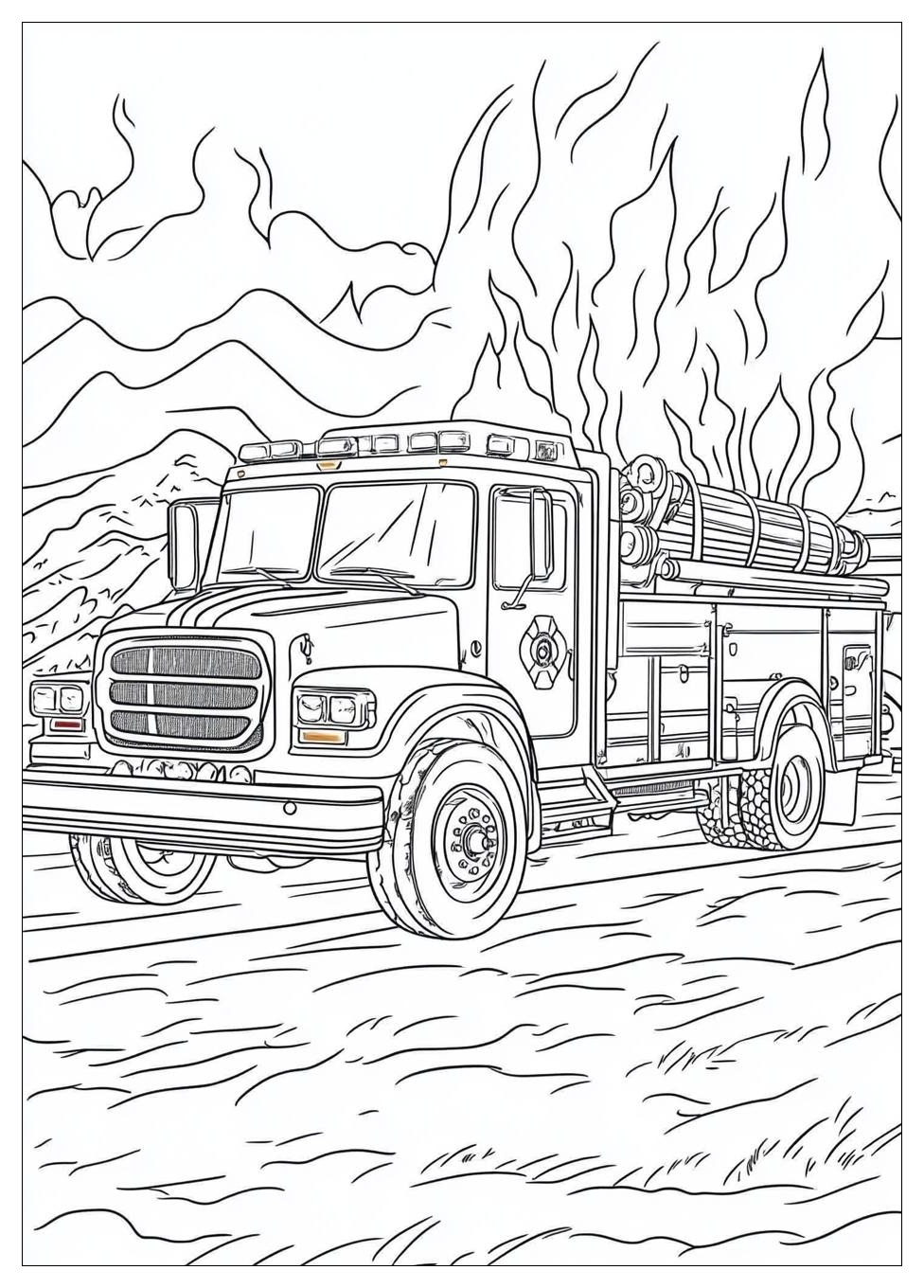 Feuerwehrautos Ausmalbilder 17