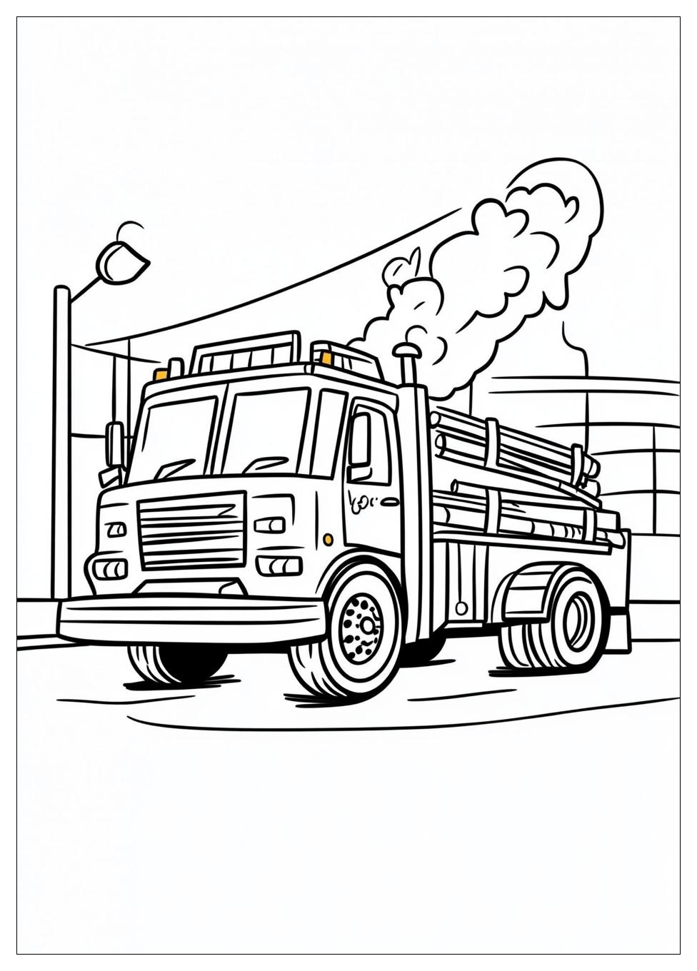Feuerwehrautos Ausmalbilder 2
