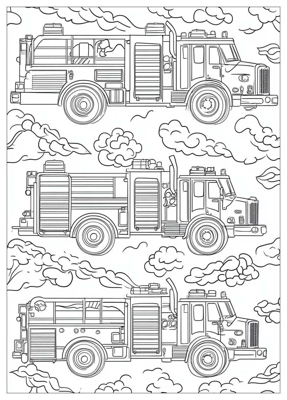 Feuerwehrautos Ausmalbilder 20