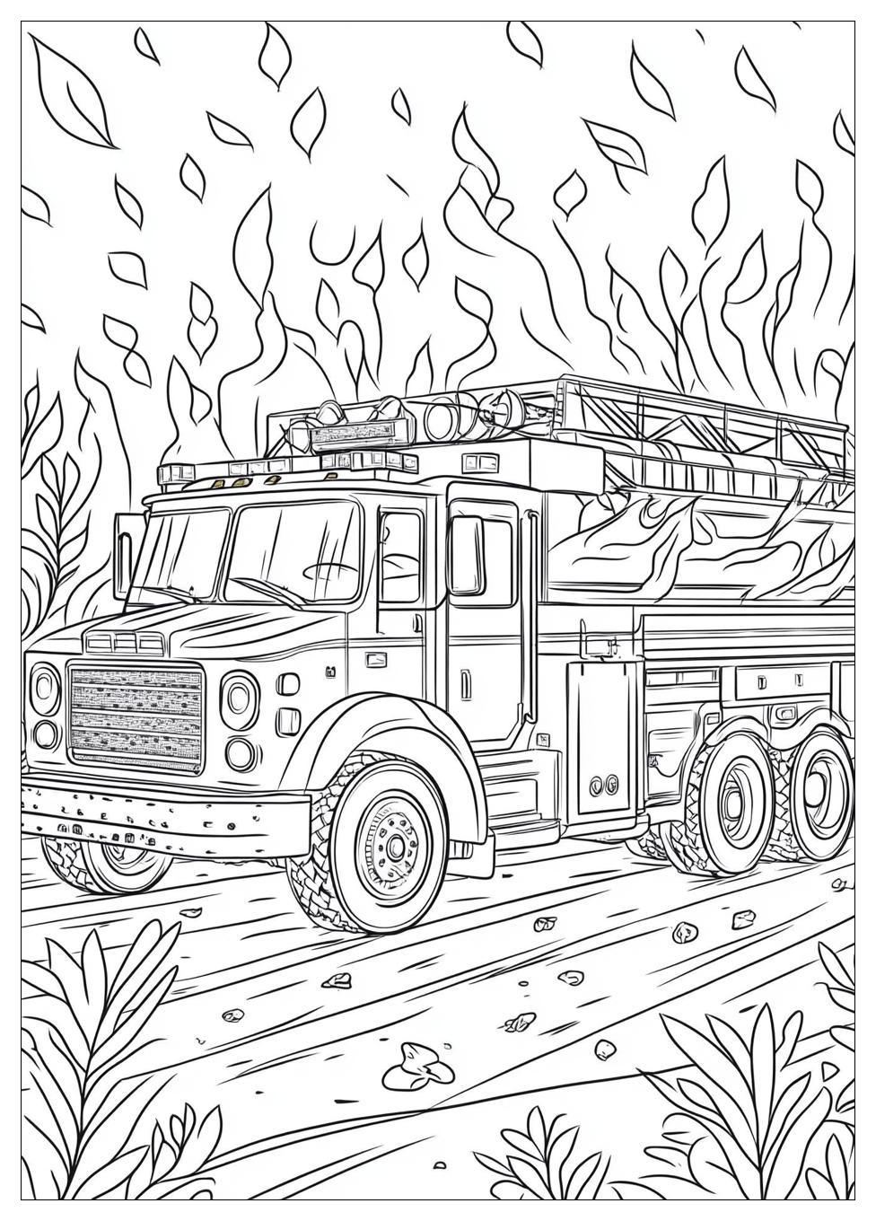 Feuerwehrautos Ausmalbilder 22