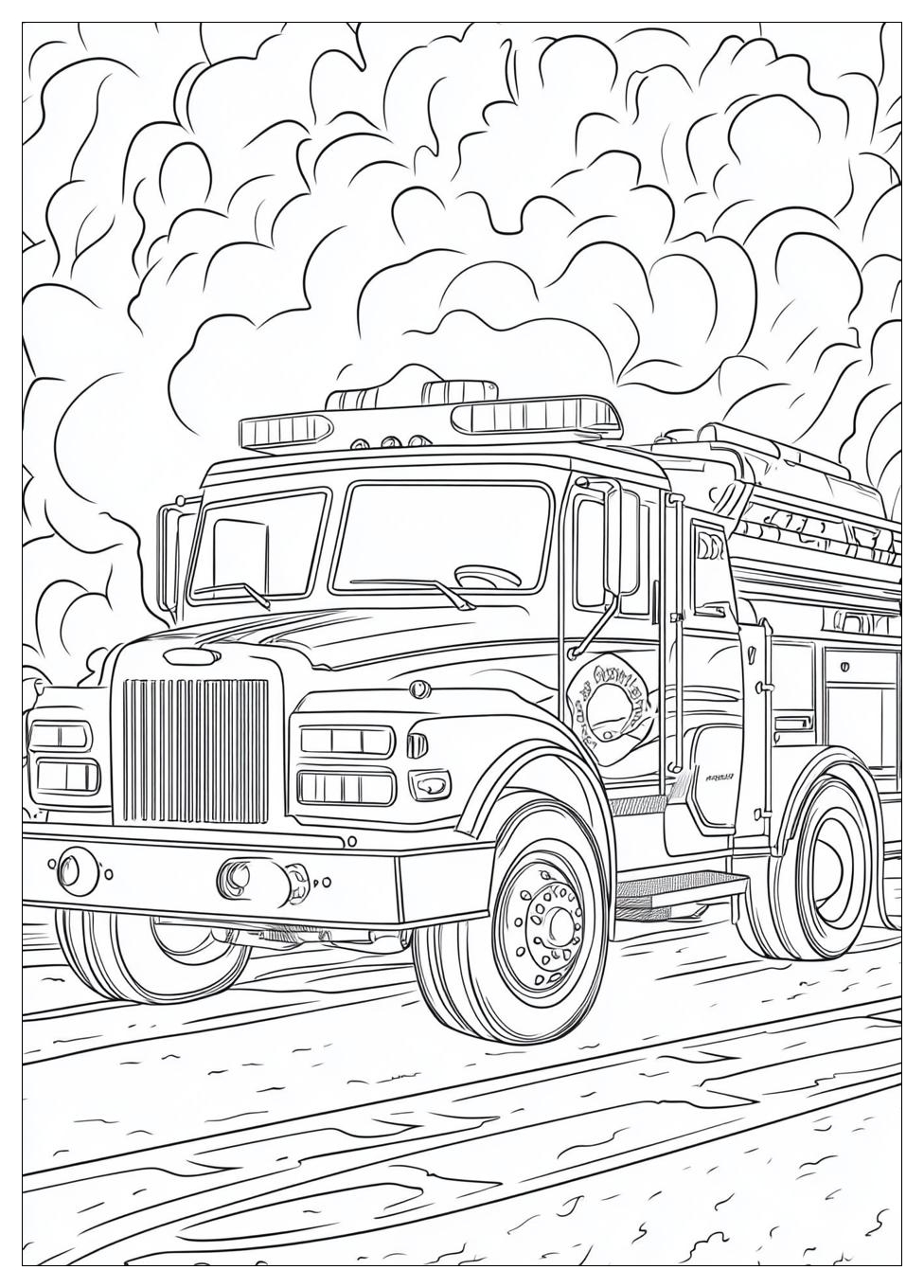 Feuerwehrautos Ausmalbilder 23
