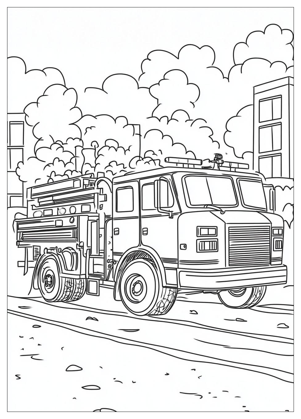 Feuerwehrautos Ausmalbilder 24