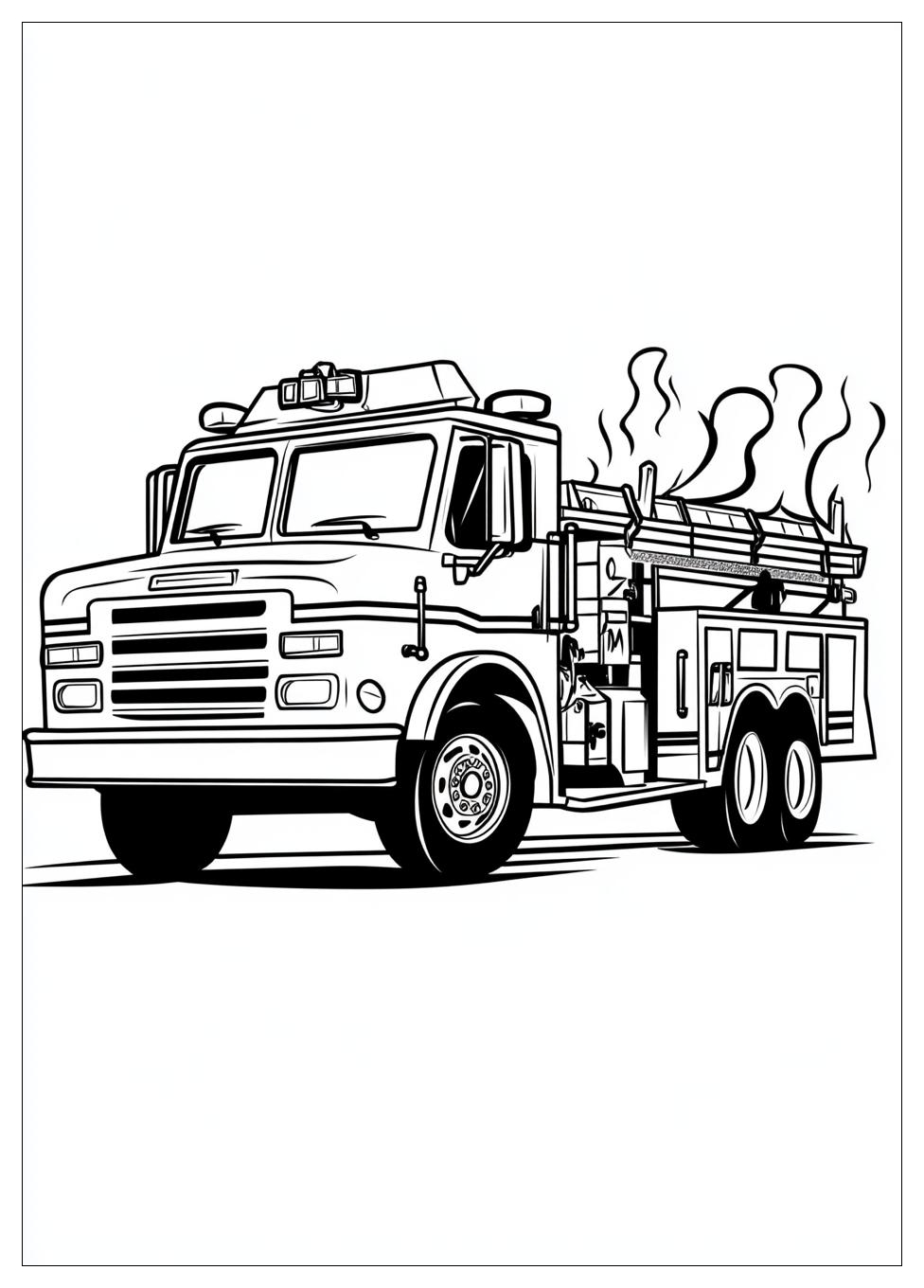 Feuerwehrautos Ausmalbilder 3