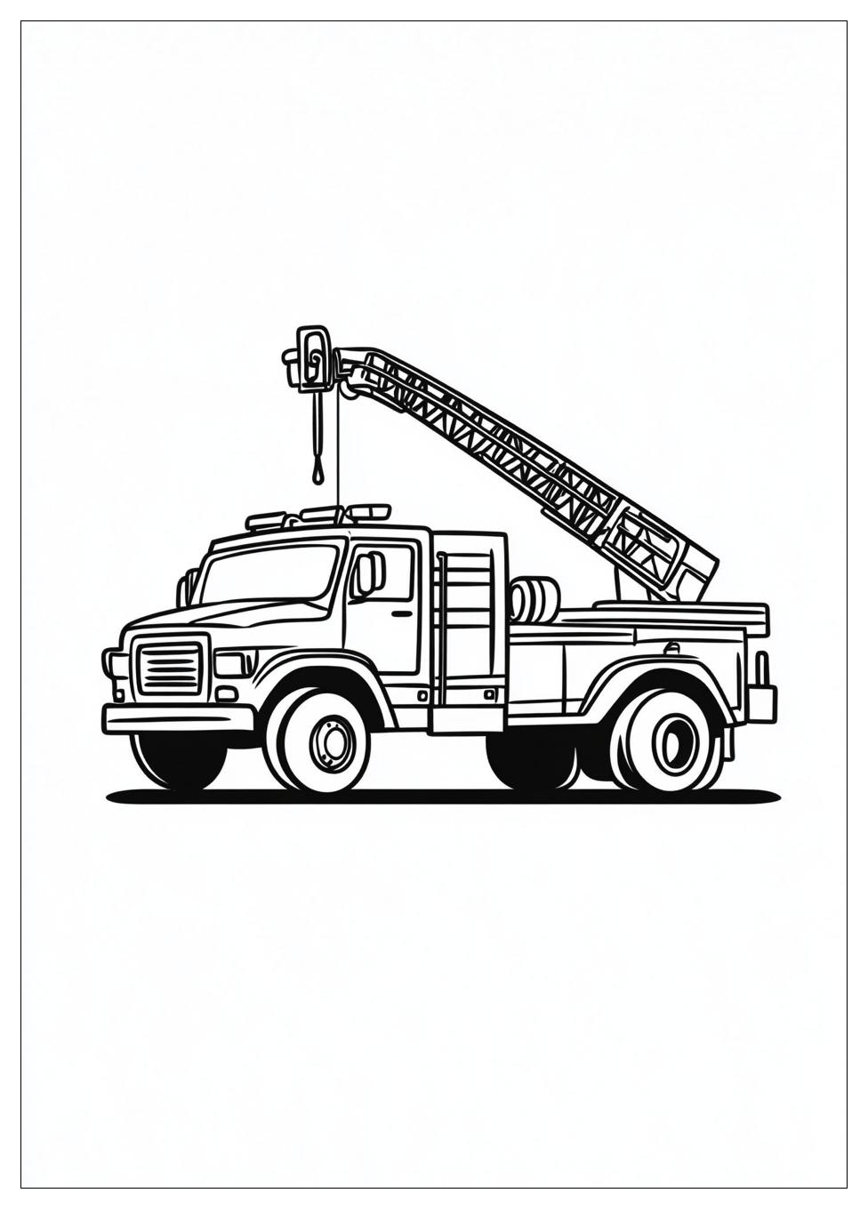 Feuerwehrautos Ausmalbilder 4